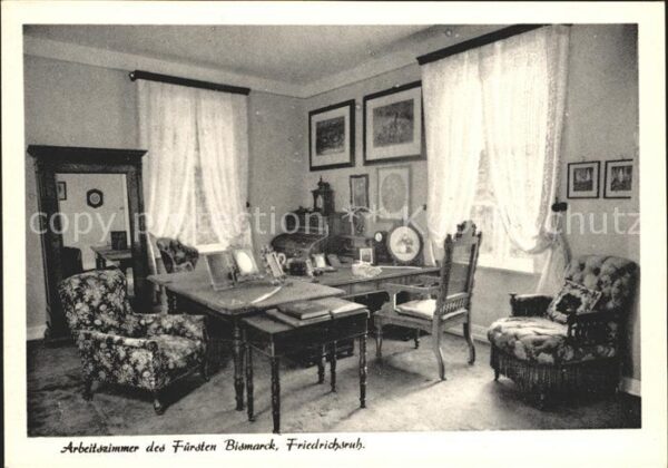 Friedrichsruh Aumuehle Arbeitszimmer Fürsten Bismarck