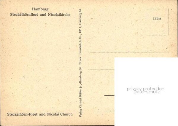 Hamburg Steckelhörnfleet Nicolaikirche – Bild 2