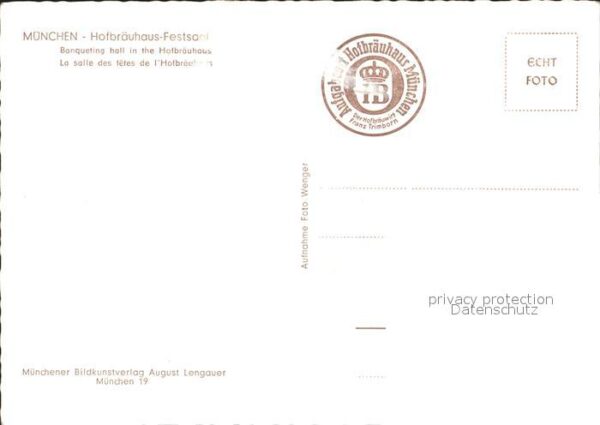 Muenchen Hofbräuhaus Festsaal – Bild 2