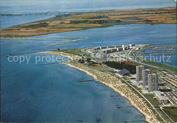 Burg Fehmarn Fliegeraufnahme Fehmarnsundbrücke