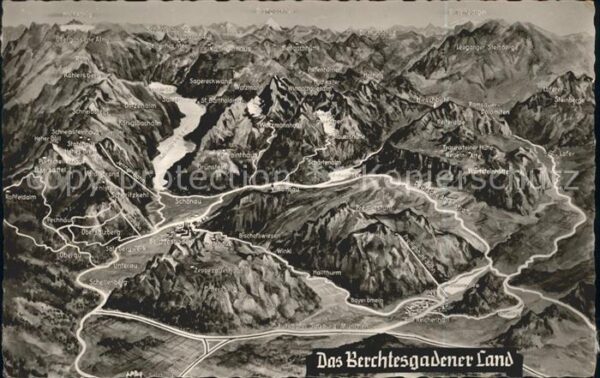 Bad Reichenhall Panoramakarte Predigtstuhl  Hocheis Sch