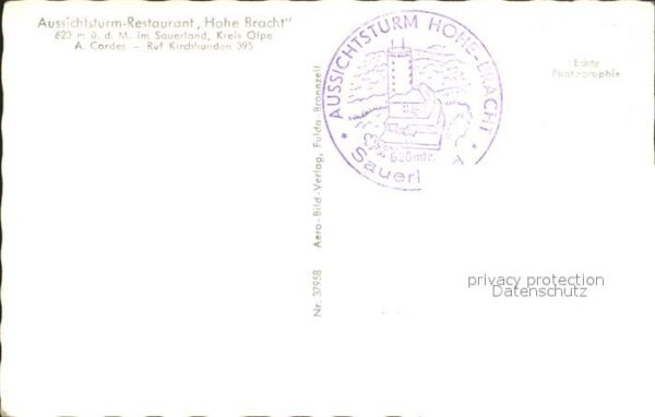 Hohe Bracht Aussichtsturm Fliegeraufnahme – Bild 2