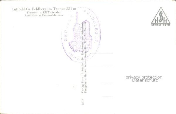 Feldberg Taunus Fliegeraufnahme Fernseh UKW Sender Auss – Bild 2