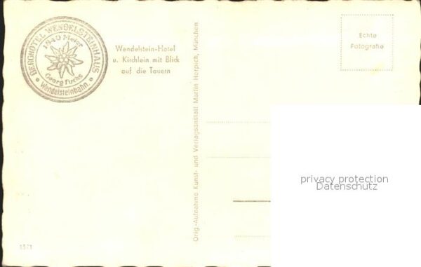 Wendelstein Berg Hotel Kirchlein Tauern – Bild 2