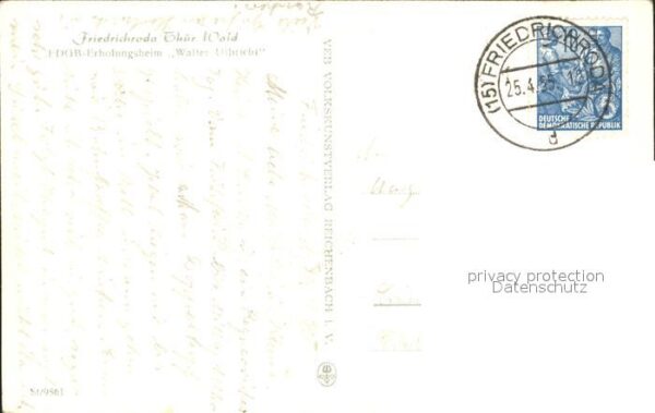 Friedrichroda FDGB Erholungsheim Walter Ulbricht – Bild 2