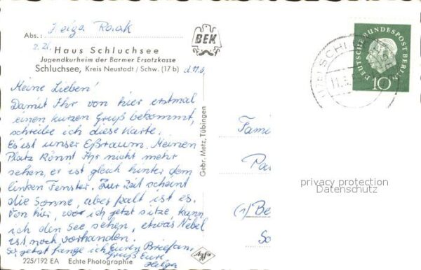 Schluchsee Haus Schluchsee Jugendkurheim Barmer Er – Bild 2