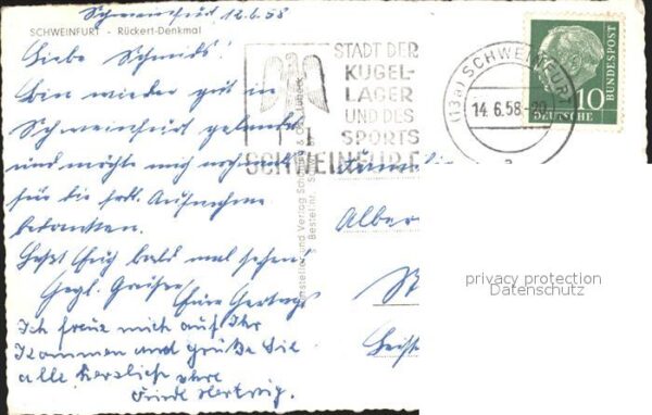 Schweinfurt Rückert Denkmal – Bild 2