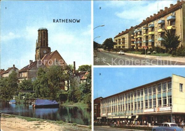 Rathenow Havel Schleusenweg Leninallee Kaufhaus