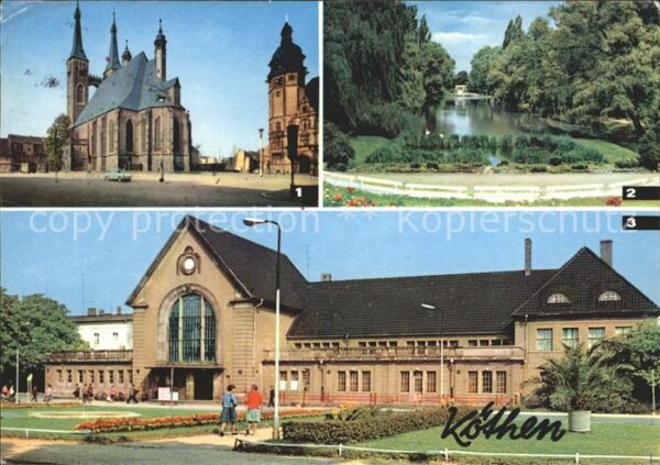 Koethen Anhalt Marktplatz St Jakobskirche Rathaus Hube