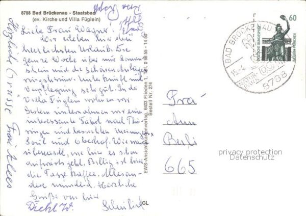 Bad Brueckenau Staatsbad Evangelische Kirche Villa Füg – Bild 2