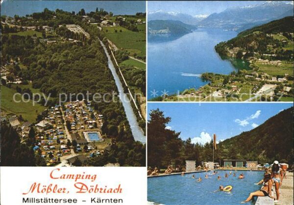 Doebriach Millstaettersee Camping Mössler Fliegeraufnahme