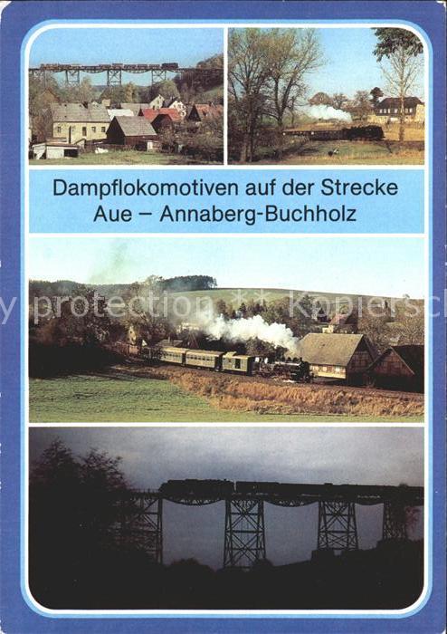 Markersbach Raschau-Markersbach Dampflokomotiven Strecke Aue Annaberg B