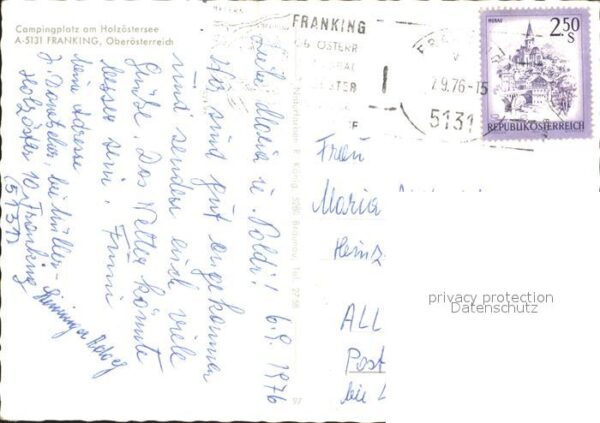 Franking Oberoesterreich Campingplatz Holzöstersee – Bild 2