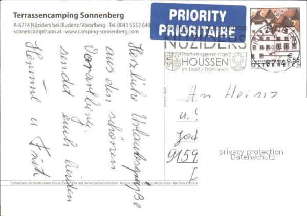 Nueziders Vorarlberg Terrassencamping Sonnenberg – Bild 2