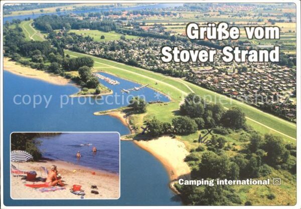 Drage Elbe Campingplatz Stover Strand