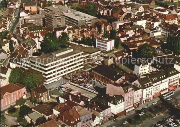 Siegburg Fliegeraufnahme Rathaus Krankenhaus