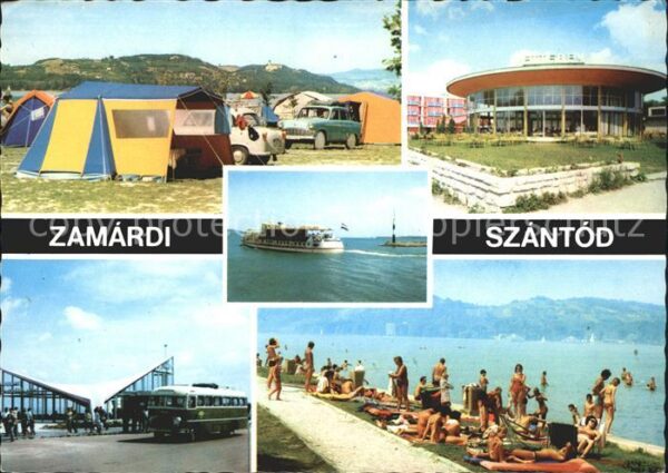Zamardi Szantod Zeltplatz Autobus Fährschiff