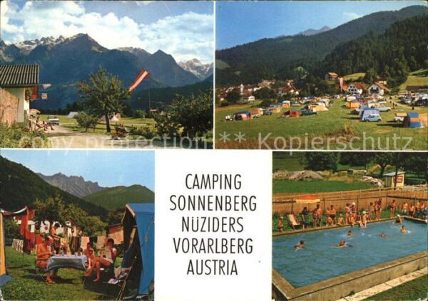 Nueziders Vorarlberg Camping Sonnenberg Swimming Pool Alpenp
