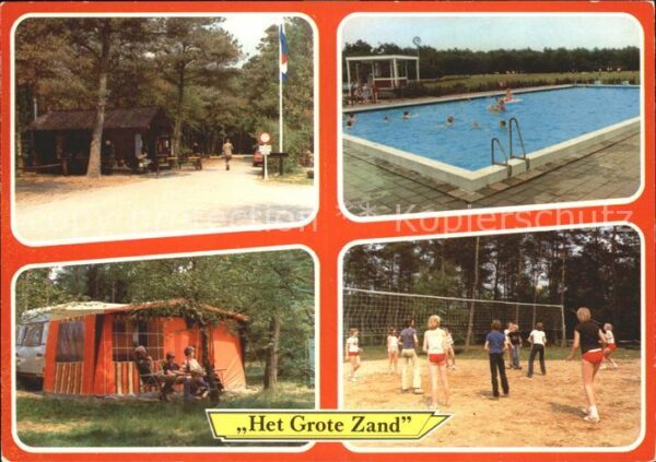 Hooghalen Camping Het Grote Zand Freibad Beachvol