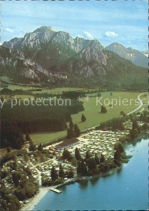 Schwangau Campingplatz am Bannwaldsee Alpenpanora