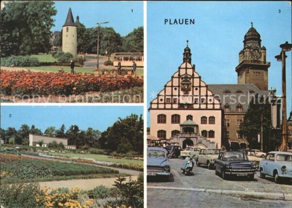 Plauen Vogtland Nonnenturm Otto Grotewohl Platz Parkthe