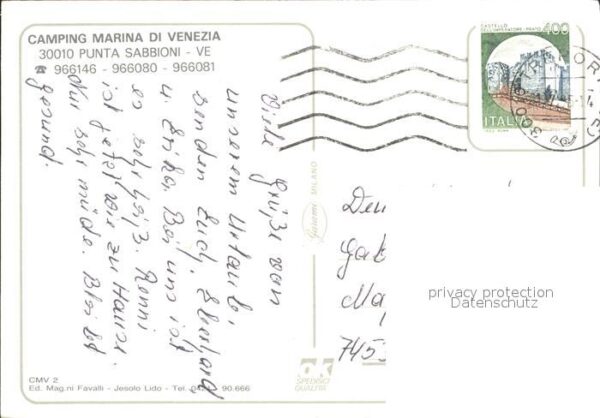 Punta Sabbioni Camping Marina di Venezia Nationalflagg – Bild 2