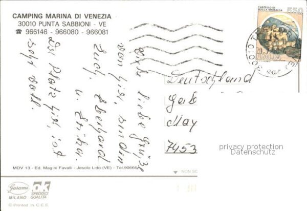 Punta Sabbioni Camping Marina di Venezia Strand Fähre – Bild 2