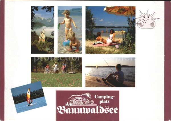 Schwangau Campingplatz Bannwaldsee Abendstimming