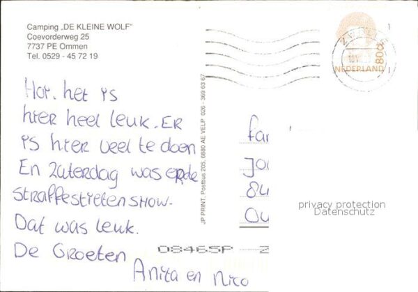 Ommen Overijssel Camping De Kleine Wolf – Bild 2