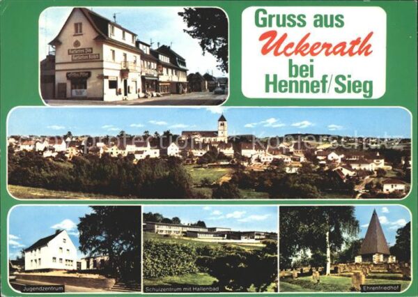 Uckerath Ortsansicht mit Kirche Gasthof Jugendze