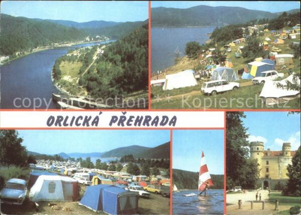 Orlicka Prehrada Stausee Camping Windsurfing Schloss