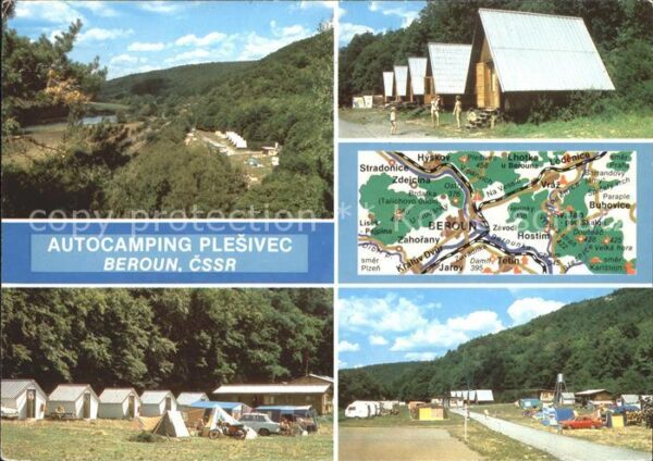 Beroun Autocamping Plesivec Ferienhaus Landkar