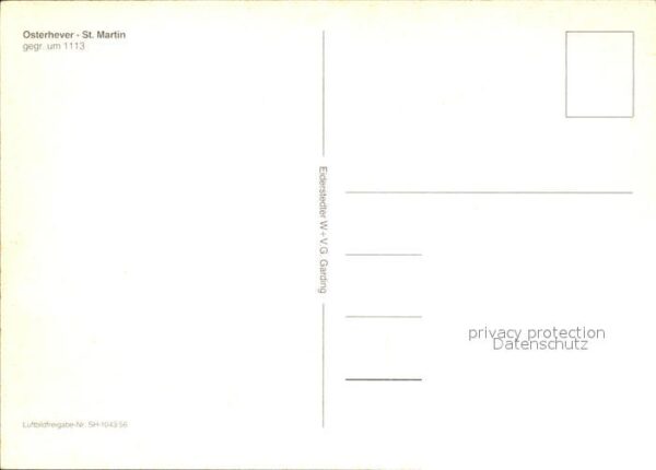 Osterhever St Martin Kirche 12. Jhdt. Fliegeraufna – Bild 2