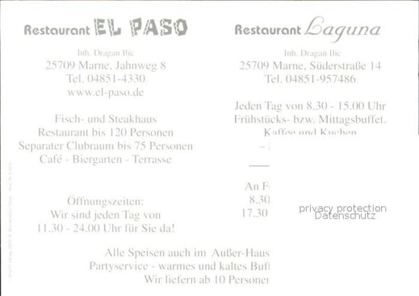 Marne Holstein Restaurant Laguna Restaurant El Paso – Bild 2