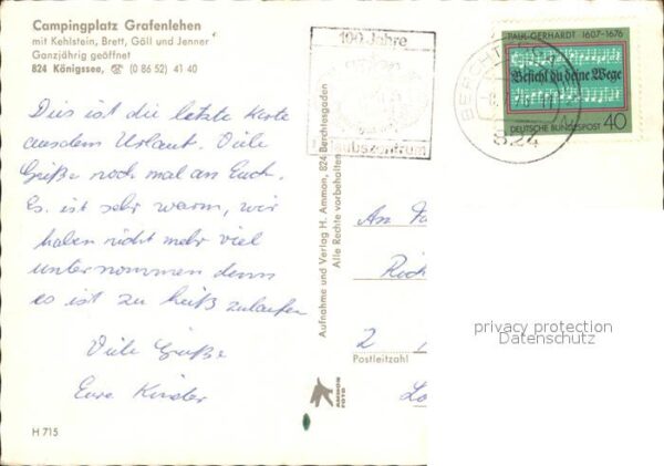 Koenigsee Berchtesgaden Campingplatz Grafenlehen Alpenpanorama – Bild 2