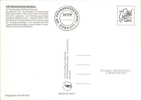 Hermannsdenkmal Teutoburger Wald Fliegeraufnahme – Bild 2
