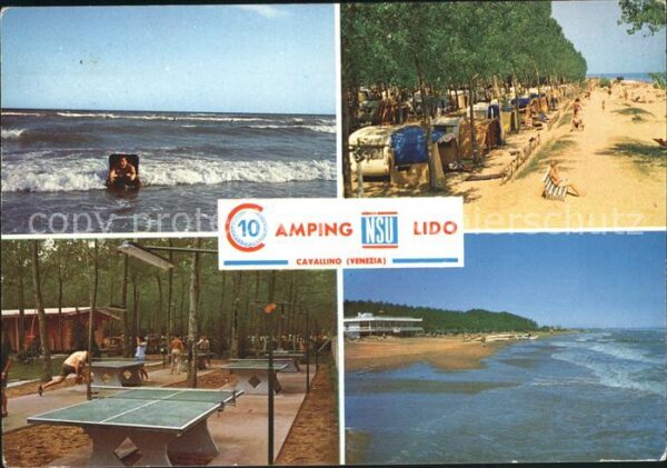 Cavallino Venezia Camping Lido Strand Tischtennis