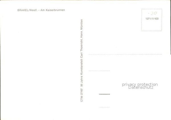 Brakel Westfalen Am Kaiserbrunnen Fontäne Schwäne – Bild 2