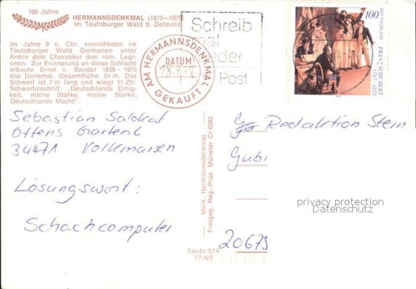 Hermannsdenkmal im Teutoburger Wald Fliegeraufnahme – Bild 2