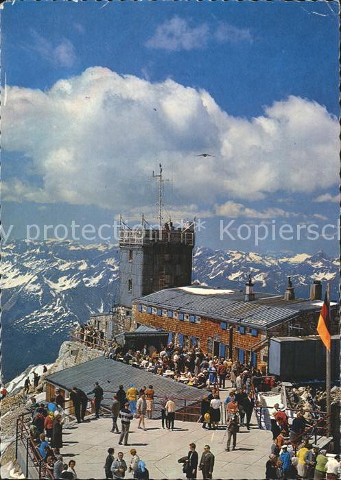 Zugspitze Münchner Haus Aussichtsterrasse Bayrisc