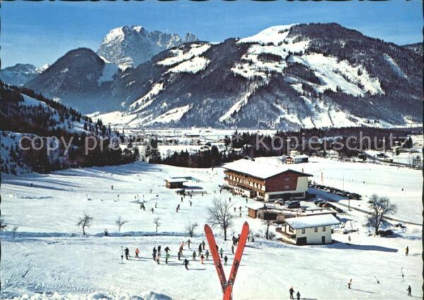 Erpfendorf Gasthof Pension Lärchenhof Skier Winter