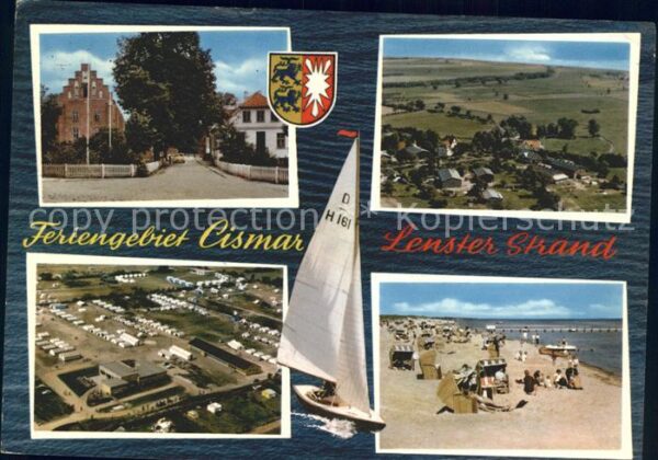 Lensterstrand Feriengebiet Cismar Wappen Strand Segel