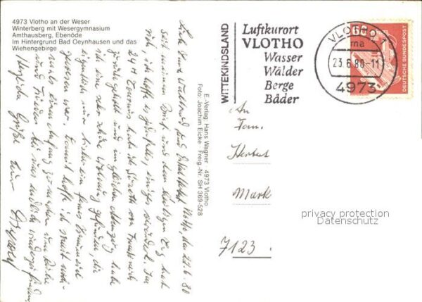 Vlotho Winterberg mit Wesergymnasium Amthausbe – Bild 2