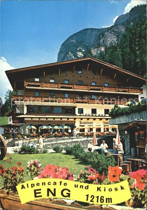 Eng Karwendel Alpencafe Kiosk Grosser Ahornboden