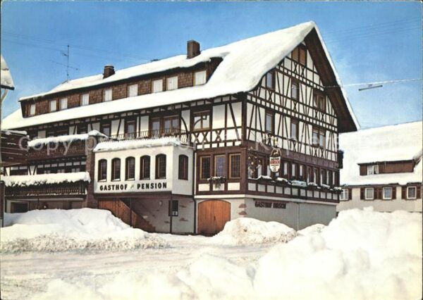Rodt Lossburg Gasthof Pension Hirsch Fachwerkhaus