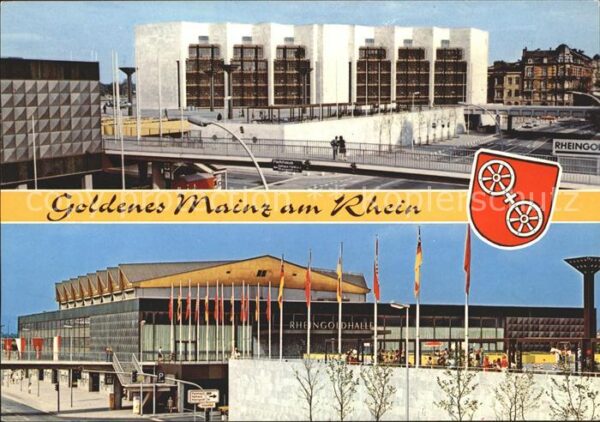 Mainz Rhein Rheingoldhalle Wappen