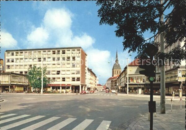 Hildesheim Blick vom Hindenburgplatz in die Schuhs