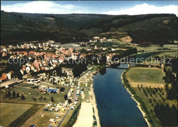 Gieselwerder Camping Oberweserbergland Fliegeraufnah
