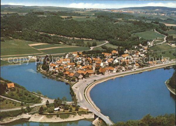Nieder-Werbe am Edersee Fliegeraufnahme