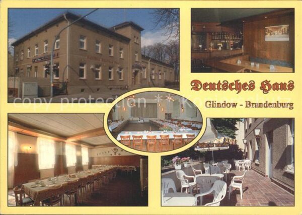 Glindow Gasthof Deutsches Haus Restaurant Saal